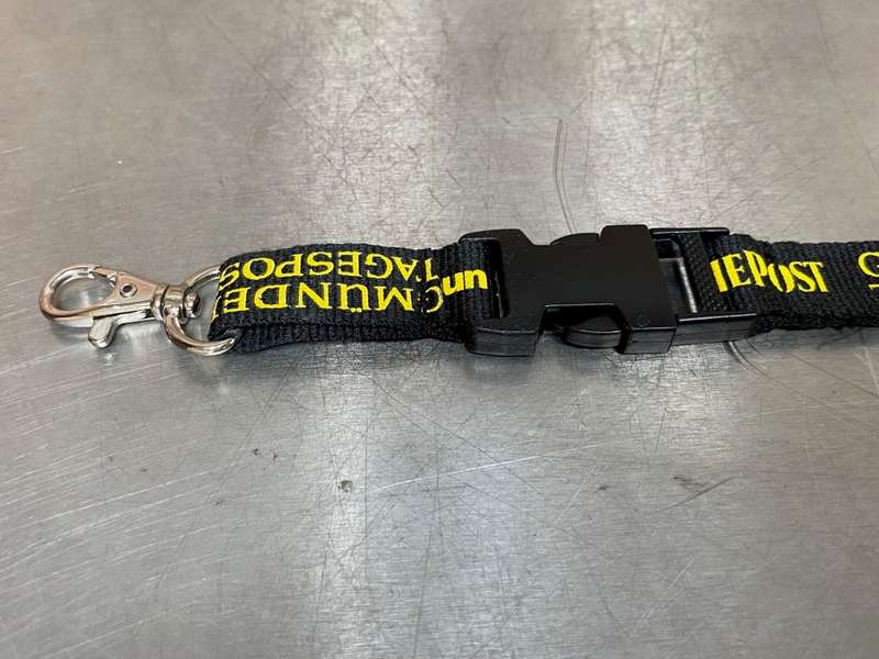German Lanyard Schwabische Post, black/yellow, like new, vintage, collectors item from Germany