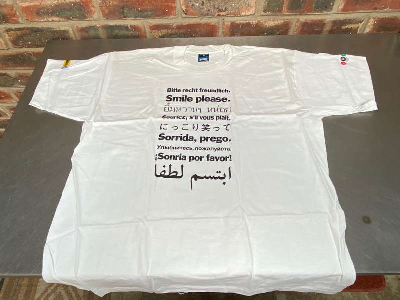 Nikon T-Shirt white , size XL , like new, vintage, collectors item, smile please
