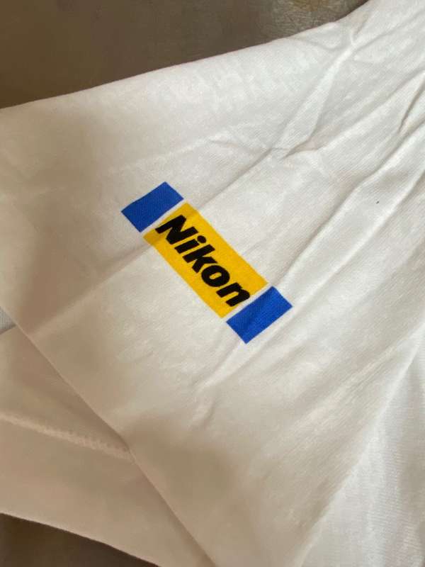 Nikon T-Shirt white , size XL , like new, vintage, collectors item, smile please