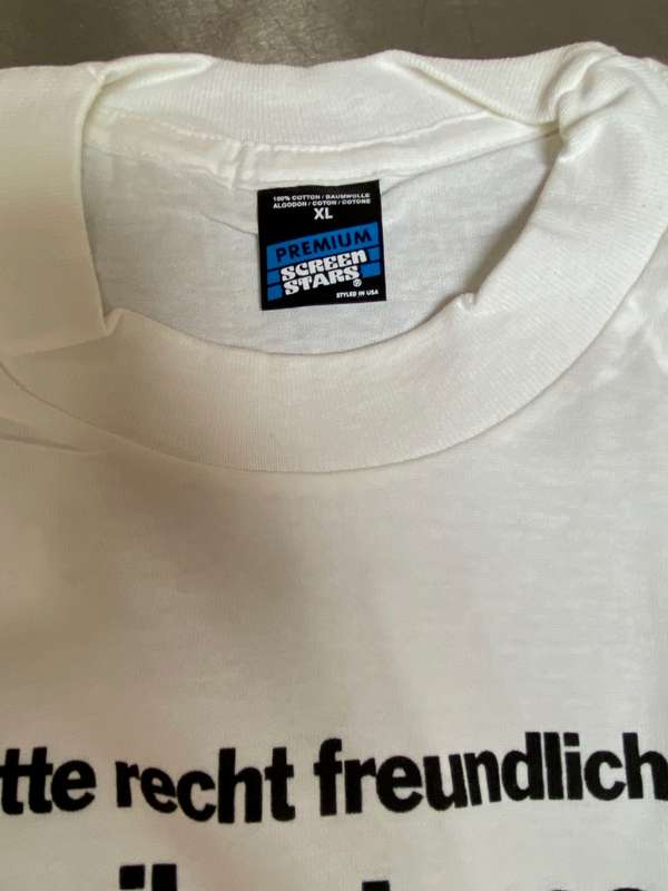 Nikon T-Shirt white , size XL , like new, vintage, collectors item, smile please