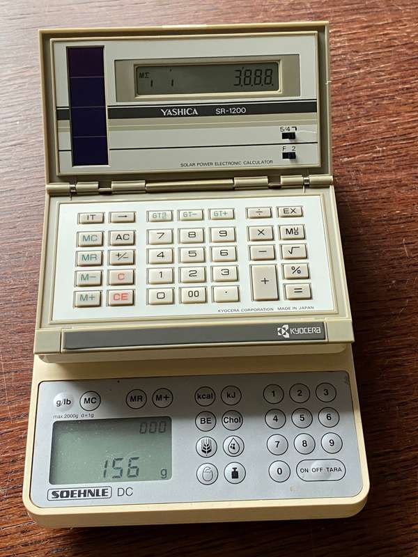 Yashica Kyocera Solar Calculator SR-1200 brand new, vintage, made in Japan, collectors item