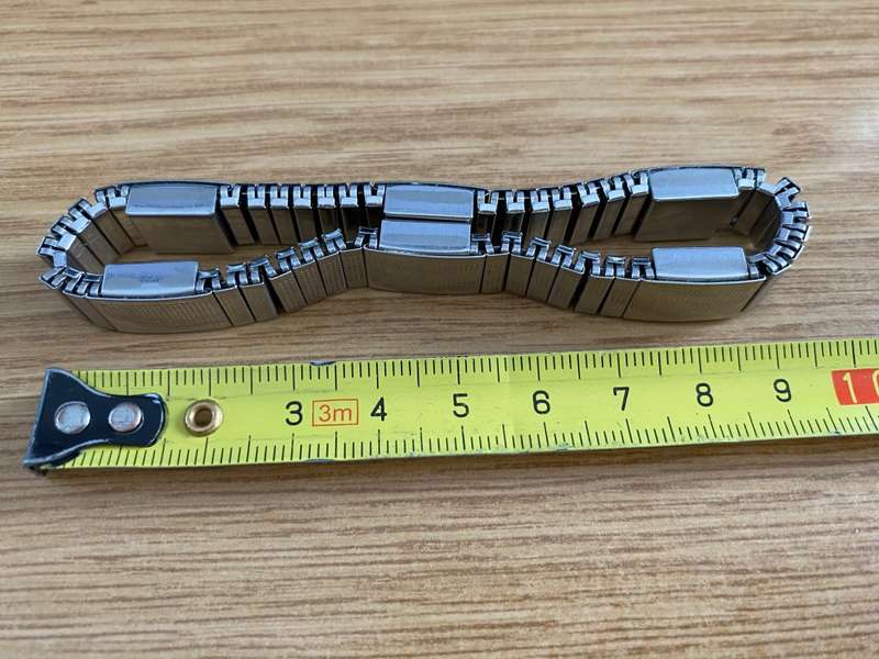 Women/Men Magnetic Bracelet Steel, colour: Silver, one size expandable Magnet Healing Therapy,70s