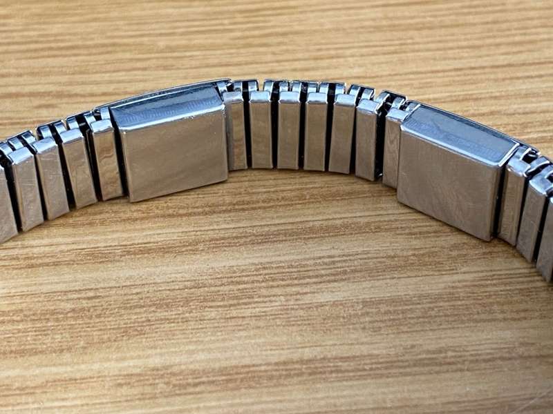 Women/Men Magnetic Bracelet Steel, colour: Silver, one size expandable Magnet Healing Therapy,70s