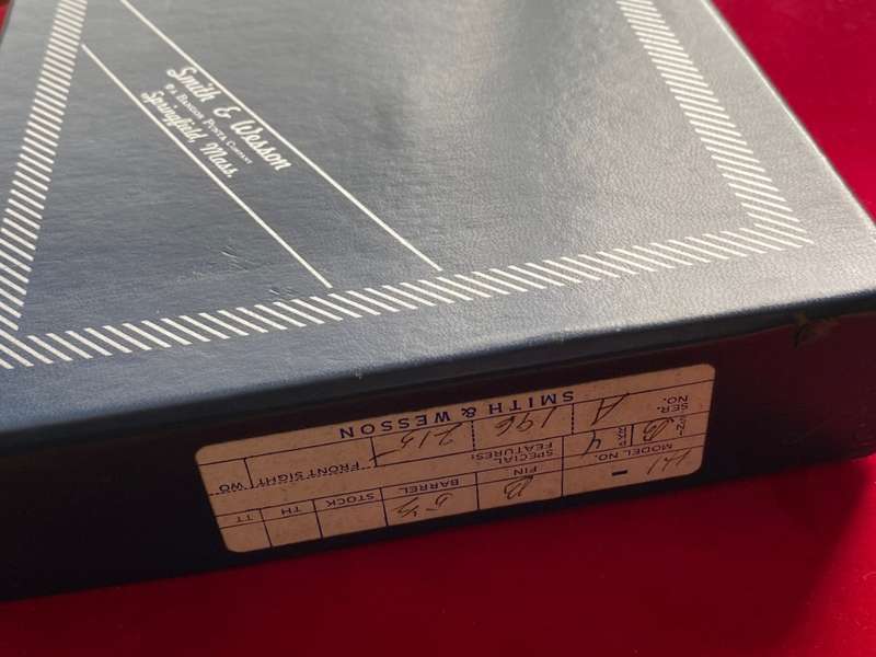 Smith & Wesson empty original box for Model 41 , vintage, rare,