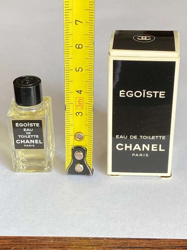 Egoiste Chanel Paris Miniature Eau de Toilette 4ml, full bottle, rare, Vintage, Collectors item, 90s