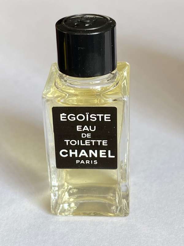 Egoiste Chanel Paris Miniature Eau de Toilette 4ml, full bottle, rare, Vintage, Collectors item, 90s