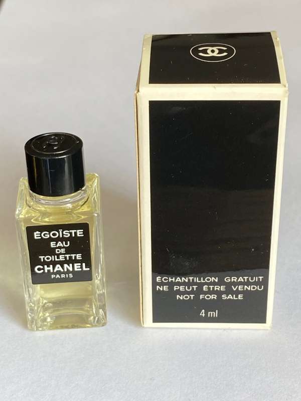 Egoiste Chanel Paris Miniature Eau de Toilette 4ml, full bottle, rare, Vintage, Collectors item, 90s