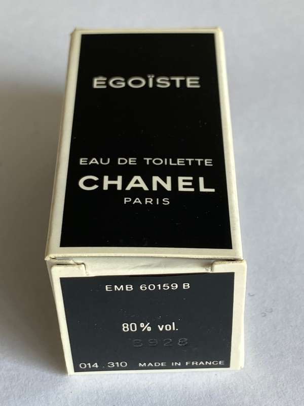 Egoiste Chanel Paris Miniature Eau de Toilette 4ml, full bottle, rare, Vintage, Collectors item, 90s