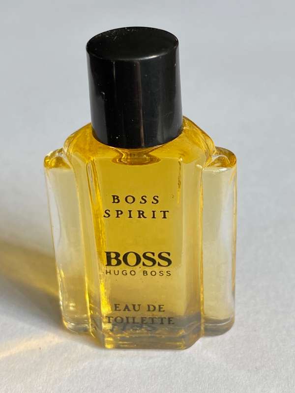 Hugo Boss Spirit Miniature Eau de Toilette 5ml, full bottle, rare, Vintage, Collectors item, 80s