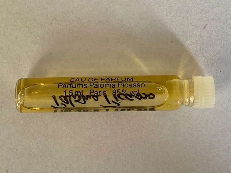 Paloma Picasso Eau de Parfum, Probe / test bottle, rare, Vintage,Collectors item