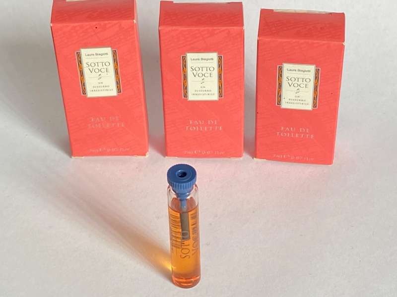 1 x LAURA BIAGIOTTI SOTTO VOCE Eau de Toilette, 2ml bottle, rare, Vintage, Collectors item