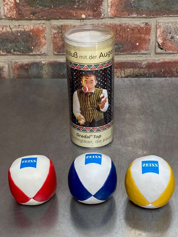 ZEISS Juggling Balls vintage from Germany, still new - never used