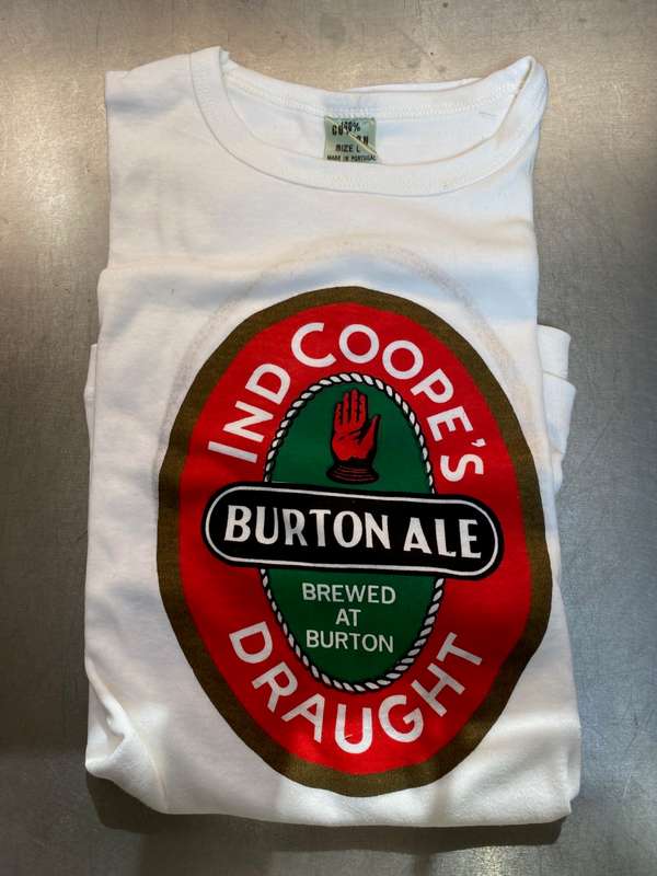 IND Coopers Burton Ale Draught T-Shirt size L, collectors item, vintage