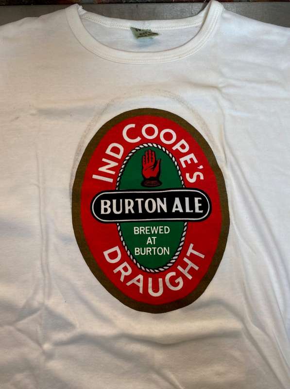 IND Coopers Burton Ale Draught T-Shirt size L, collectors item, vintage