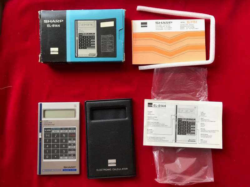 Sharp EL-8144 Calculator, collectors item, vintage