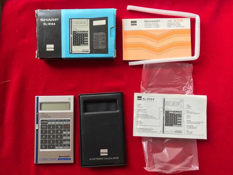 Sharp EL-8144 Calculator, collectors item, vintage