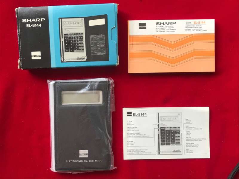 Sharp EL-8144 Calculator, collectors item, vintage