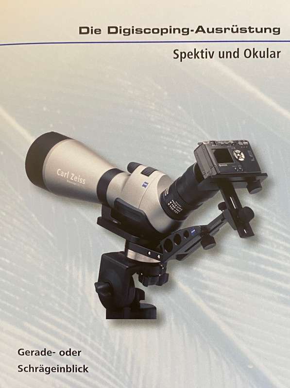 1 x ZEISS DIASCOPE / DIGISCOPE QUICK CAMERA ADAPTER, made in germany, for spotting scopes for birdin