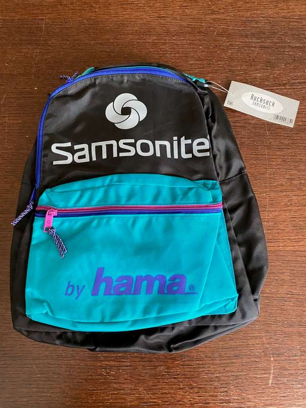 1 x Samsonite Hama Backpack, or Shoulder Bag, hama # 9385 , new, vintage,