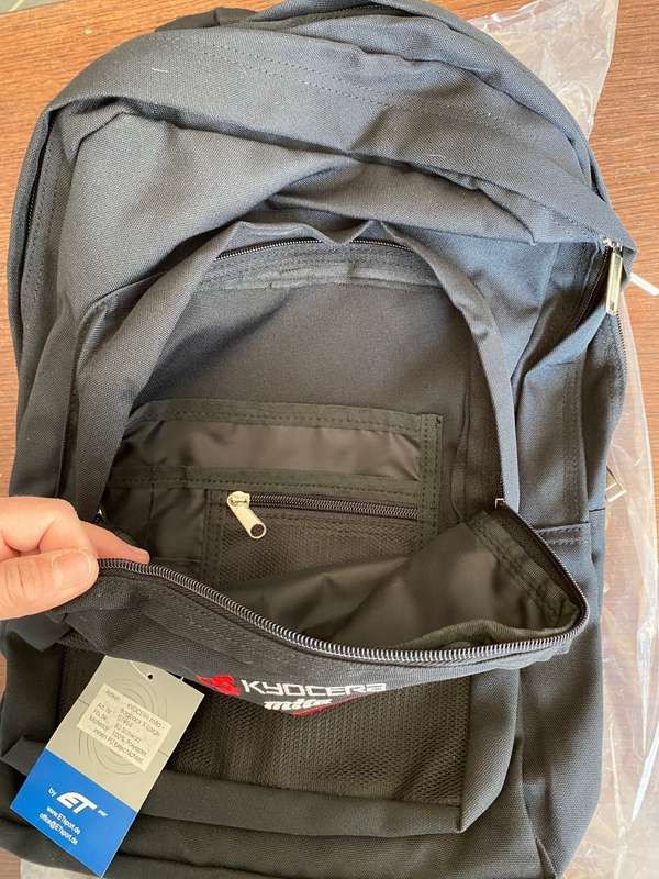 1 x Kyocera Mita Backpack , black, new, vintage, collectors item from Germany