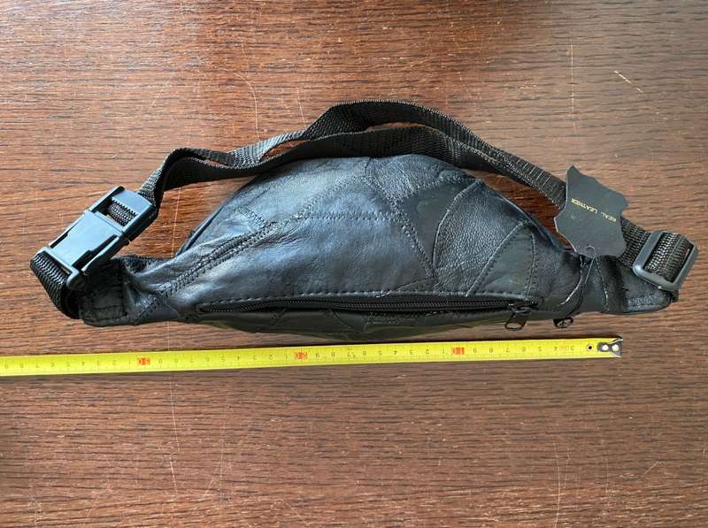Zeiss Belly Bag Leather black new, vintage, collectors item