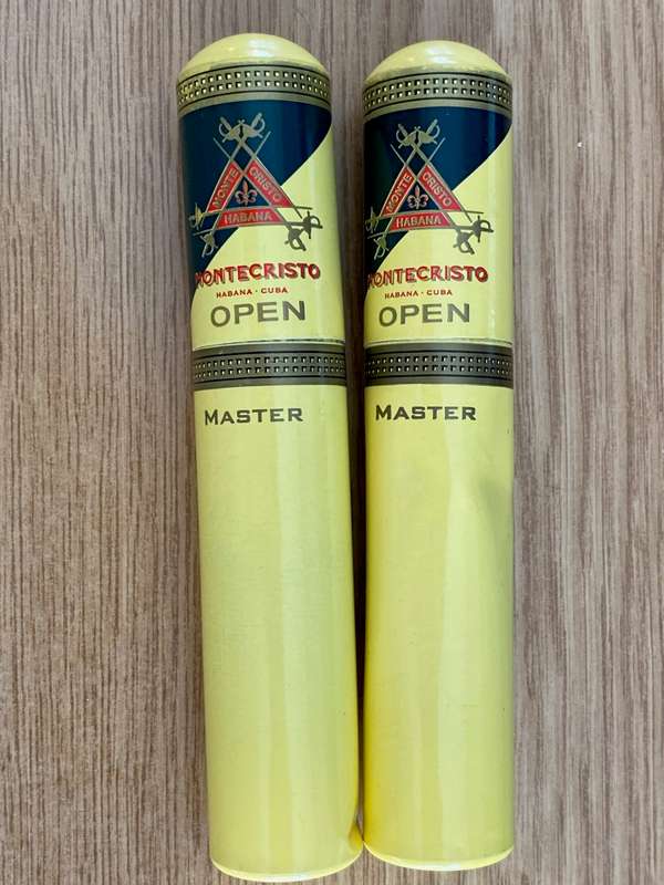 1 x Empty alumium container for Habanos montecristo master  cigarette , vintage