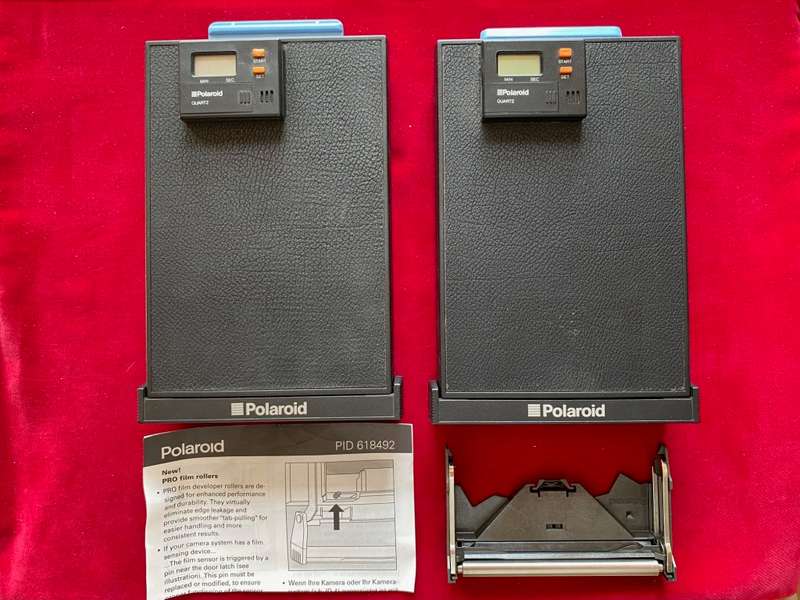 2X POLAROID FILM-CASSETTE FOR POLAROID MODEL 403 MINIPORTRAIT PASSPORT ID CAMERA
