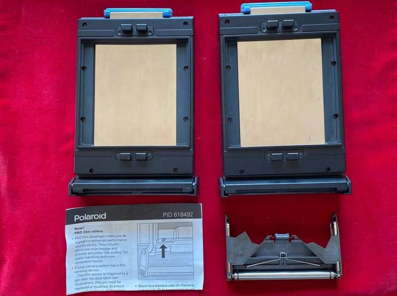 2X POLAROID FILM-CASSETTE FOR POLAROID MODEL 403 MINIPORTRAIT PASSPORT ID CAMERA