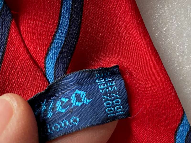 Altea Milano 100% Silk Vintage Tie , red, collectors item, rare, vintage, made in Italy