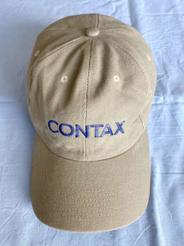 CONTAX ZEISS Baseball Cap rare grey , used, collectors item (Lot 2 used)