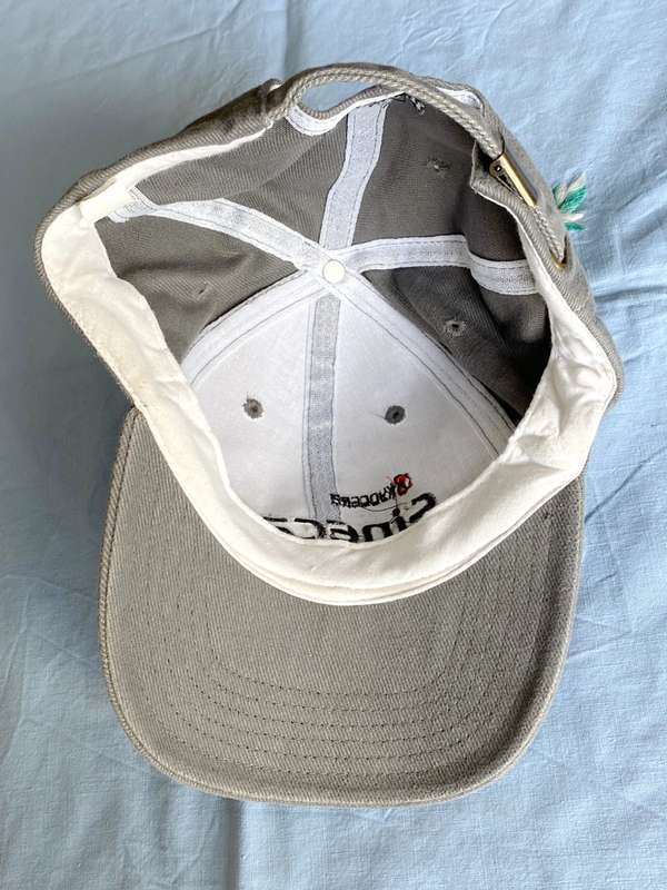 Kyocera Finecam Baseball Cap, grey, vintage, collectors item