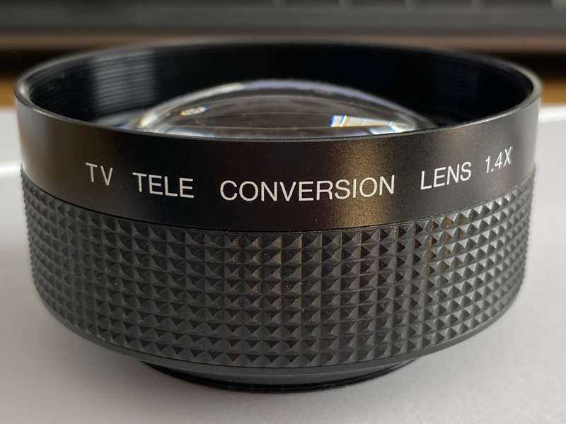 TV Tele conversion lens 1.4x with Adapterring 55mm -49mm and  Kenko 72mm 1A skylight Filter