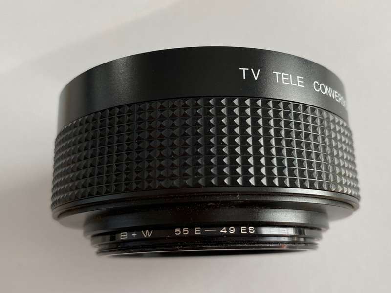 TV Tele conversion lens 1.4x with Adapterring 55mm -49mm and  Kenko 72mm 1A skylight Filter