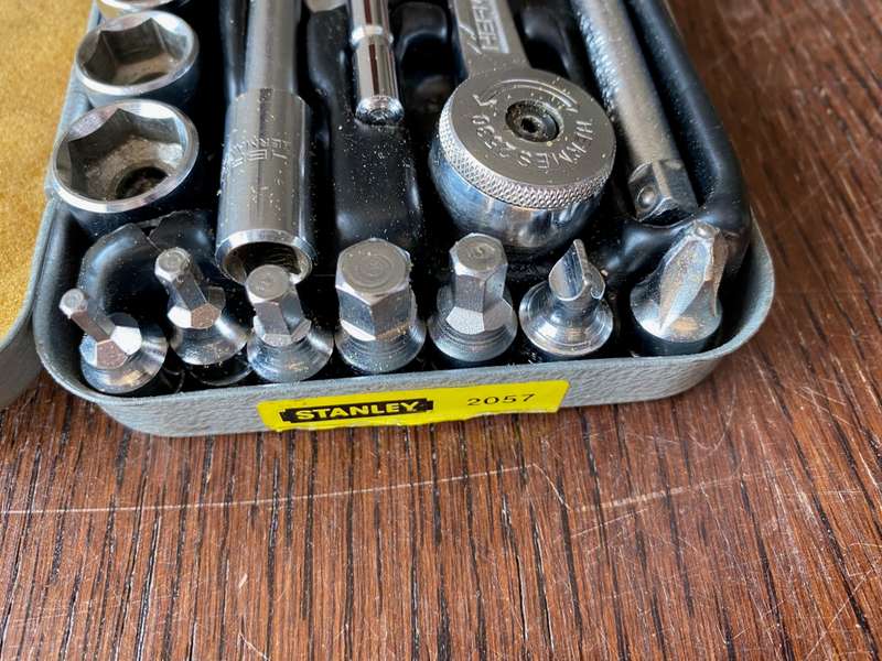 Hermes Germany Rachet Socket Tool Set in metal case, vintage, very rare, collectors item