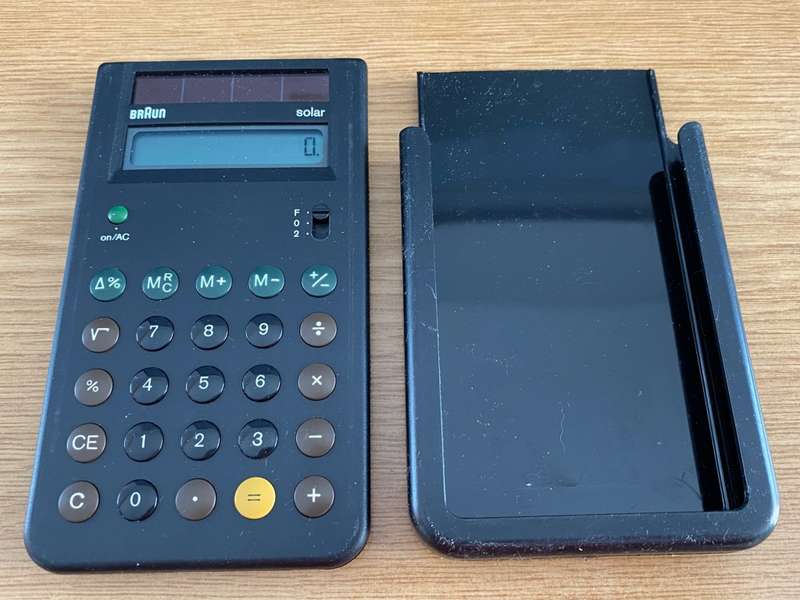 Braun Solar Calculator Type 4777 from 80s,  vintage, collectors item