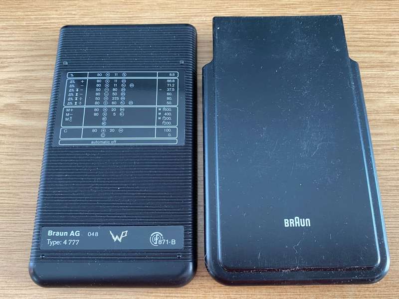 Braun Solar Calculator Type 4777 from 80s,  vintage, collectors item
