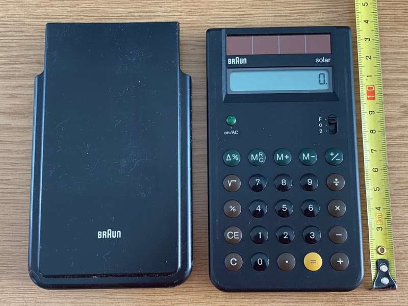 Braun Solar Calculator Type 4777 from 80s,  vintage, collectors item