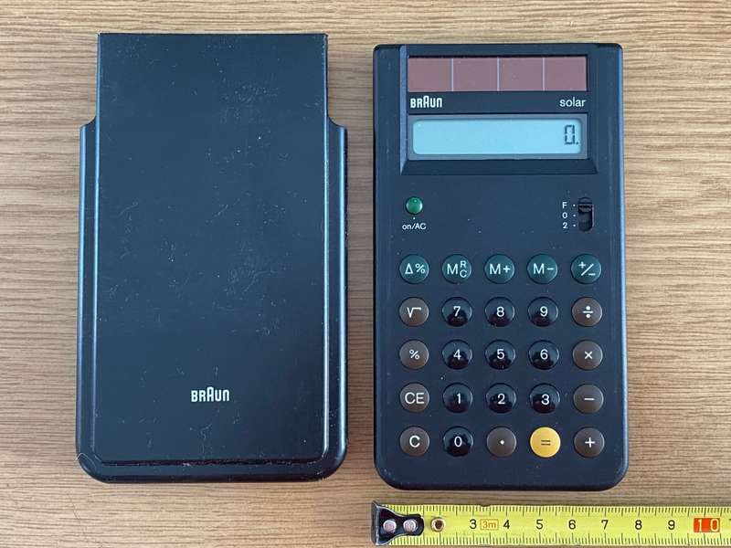 Braun Solar Calculator Type 4777 from 80s,  vintage, collectors item