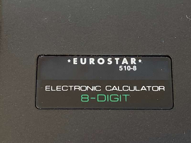 Eurostar 510-8 electronic calculator, vintage, collectors item