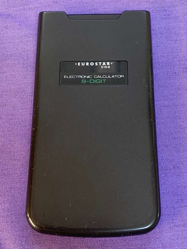 Eurostar 510-8 electronic calculator, vintage, collectors item
