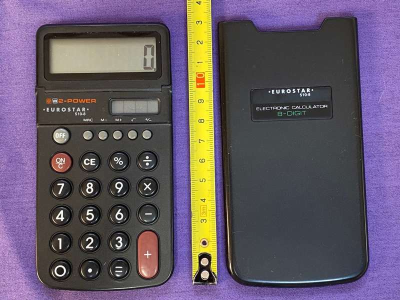 Eurostar 510-8 electronic calculator, vintage, collectors item