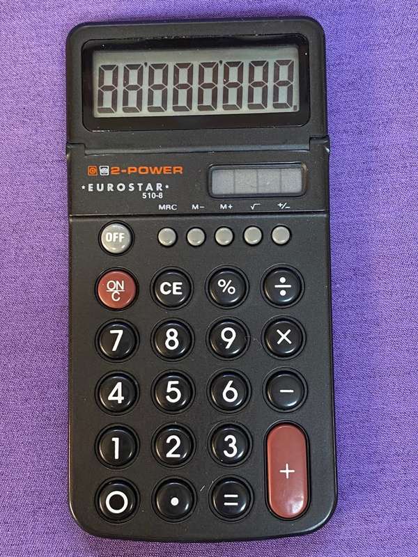 Eurostar 510-8 electronic calculator, vintage, collectors item