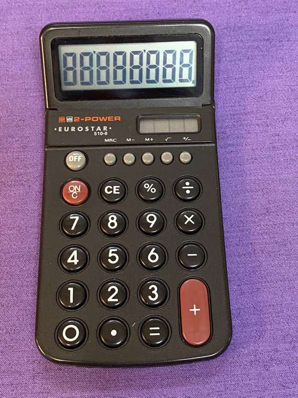 Eurostar 510-8 electronic calculator, vintage, collectors item
