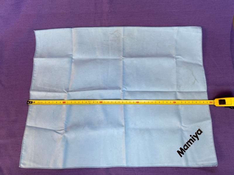Mamiya item, lens mini towel, 39cmx50cm,used,vintage, collectors item,original item