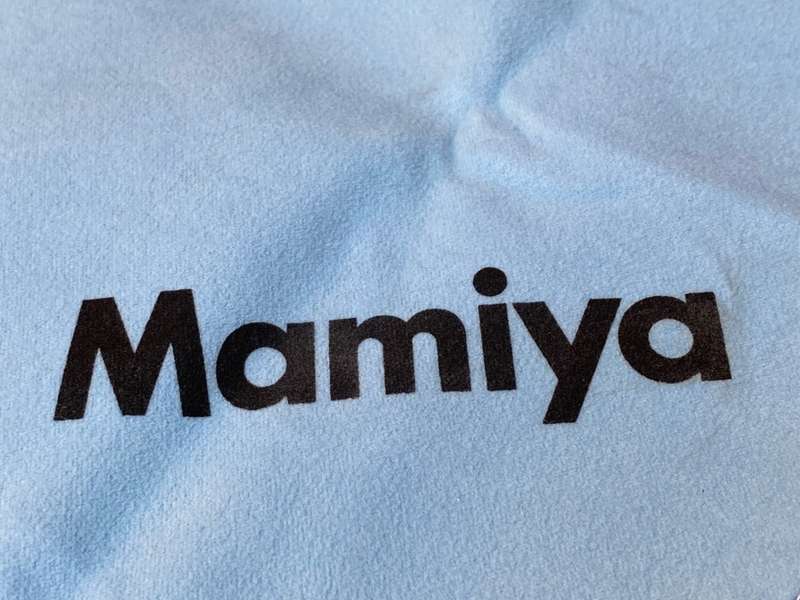 Mamiya item, lens mini towel, 39cmx50cm,used,vintage, collectors item,original item
