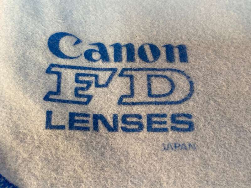 Canon FD lenses cleaning mini towel, 22cmx26cm,used,vintage, collectors item