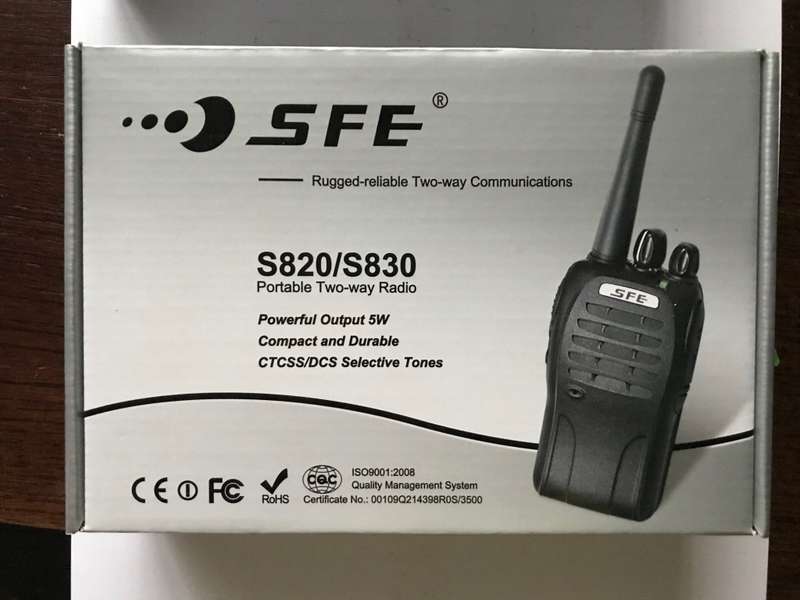 1 X SFE  Two Way Radio,handheld - WALKY TALKY # 8202013018837 , high quality professional long range