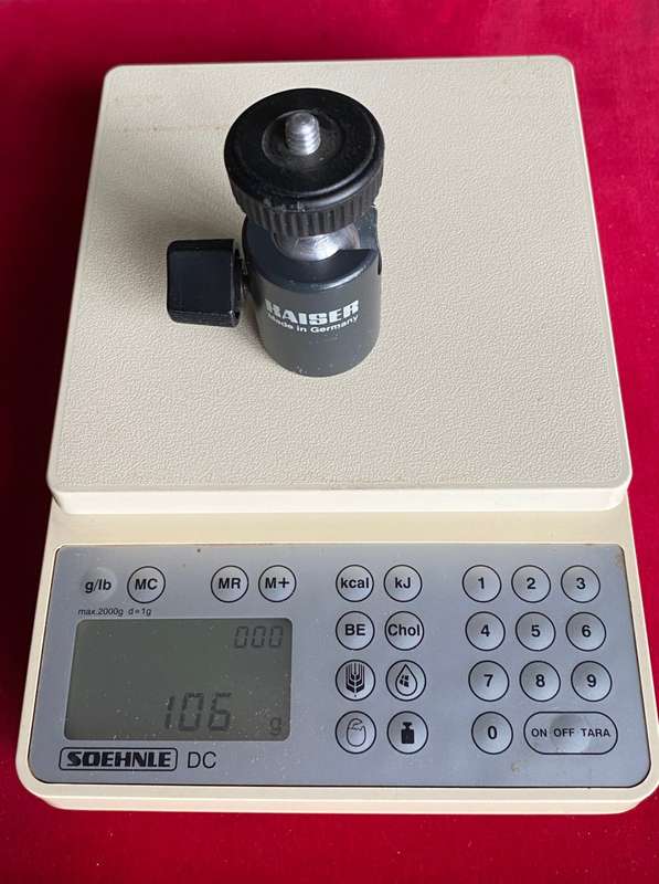 Kaiser Mini tripod ball head ,strong, made in Germany