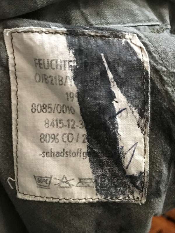 German Military Camo Pants (big)  Waste : approx 52cm