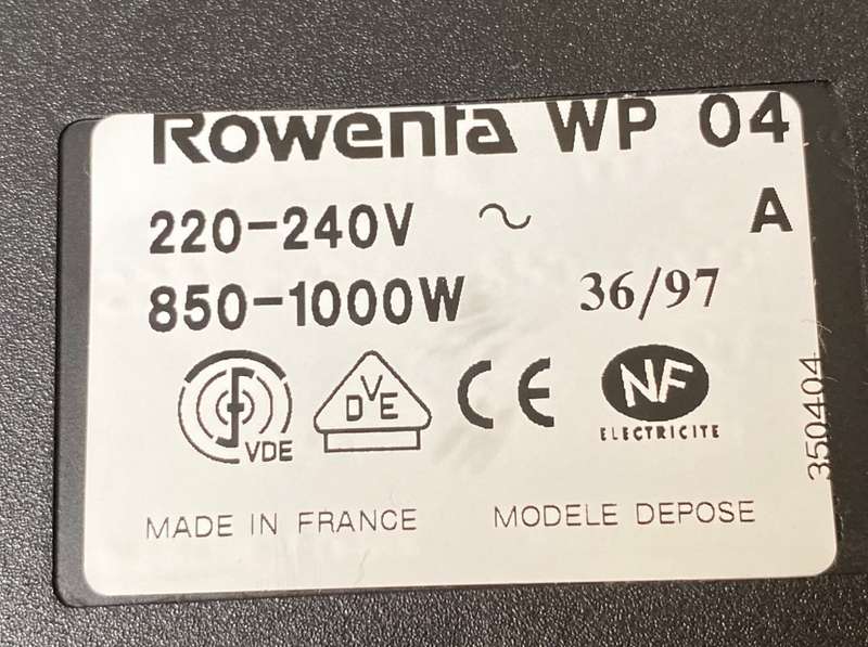 Rowenta WP04A Electric Food Warmer Heating Hot Plate Tray 1000W